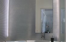 Дизайн туалетной комната в стиле хай-тек