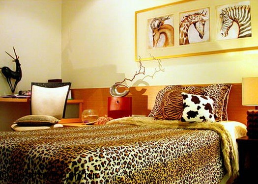 дизайн спальни в африканском стиле